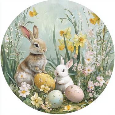 Easter Sign, Easter Florals,, DCO-12807, Sign For Wreath, 10